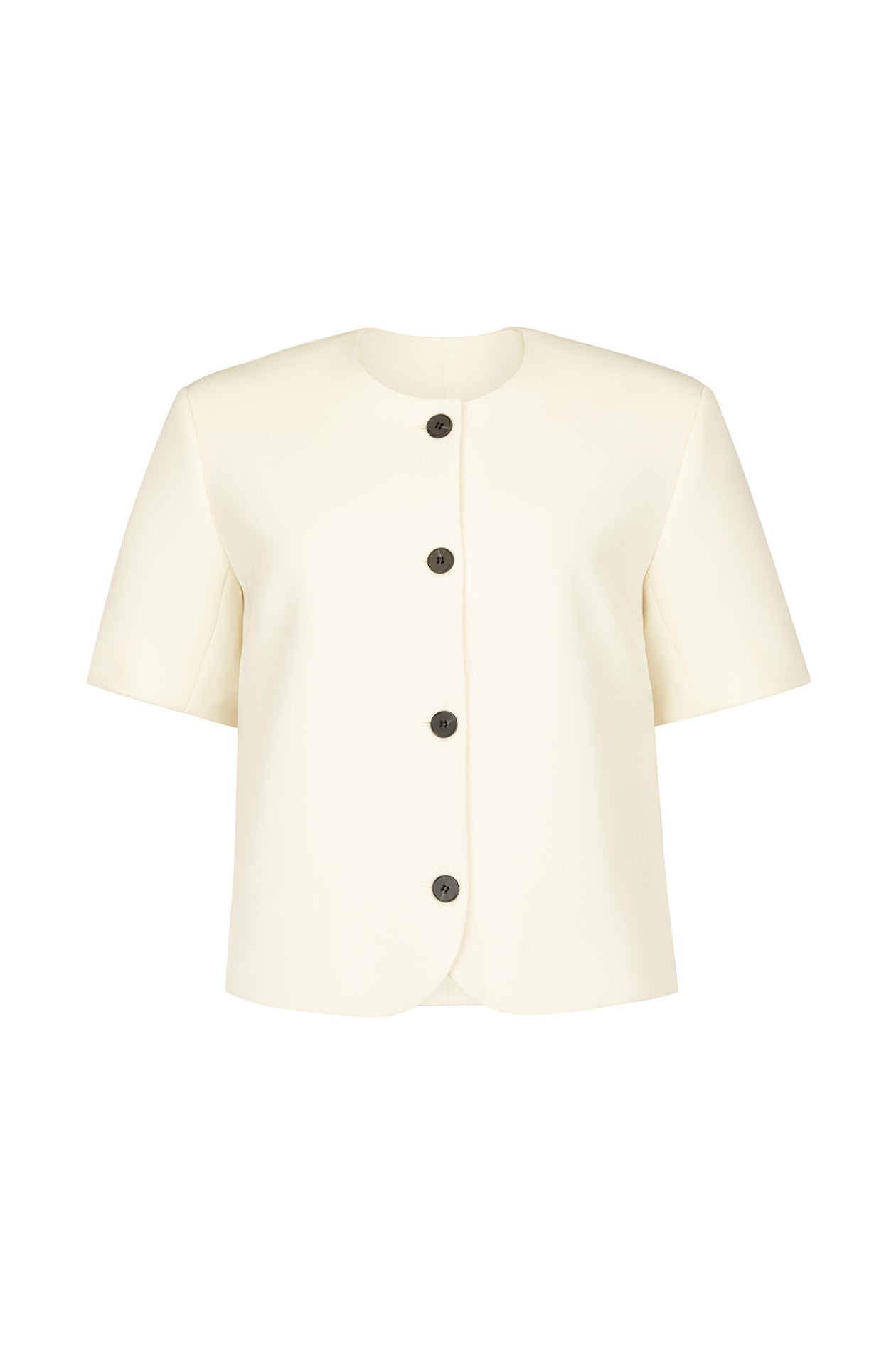 Short Sleeve Tilmens Jacket in Bonded Suiting