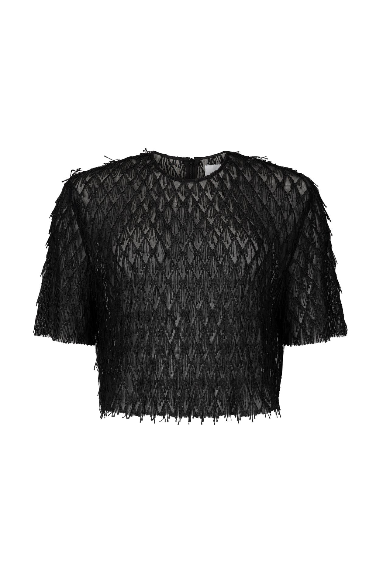 Ophelia Tee in Mesh Fringe