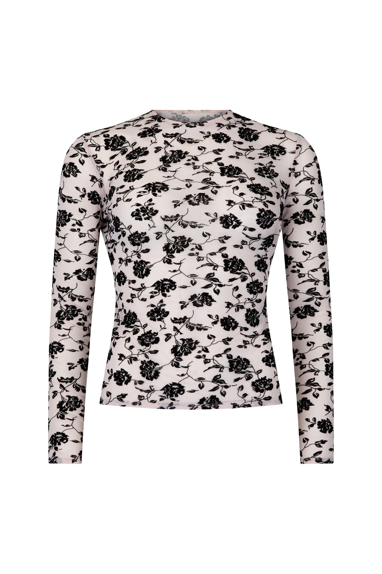 Darvos Top in Velvet Mesh