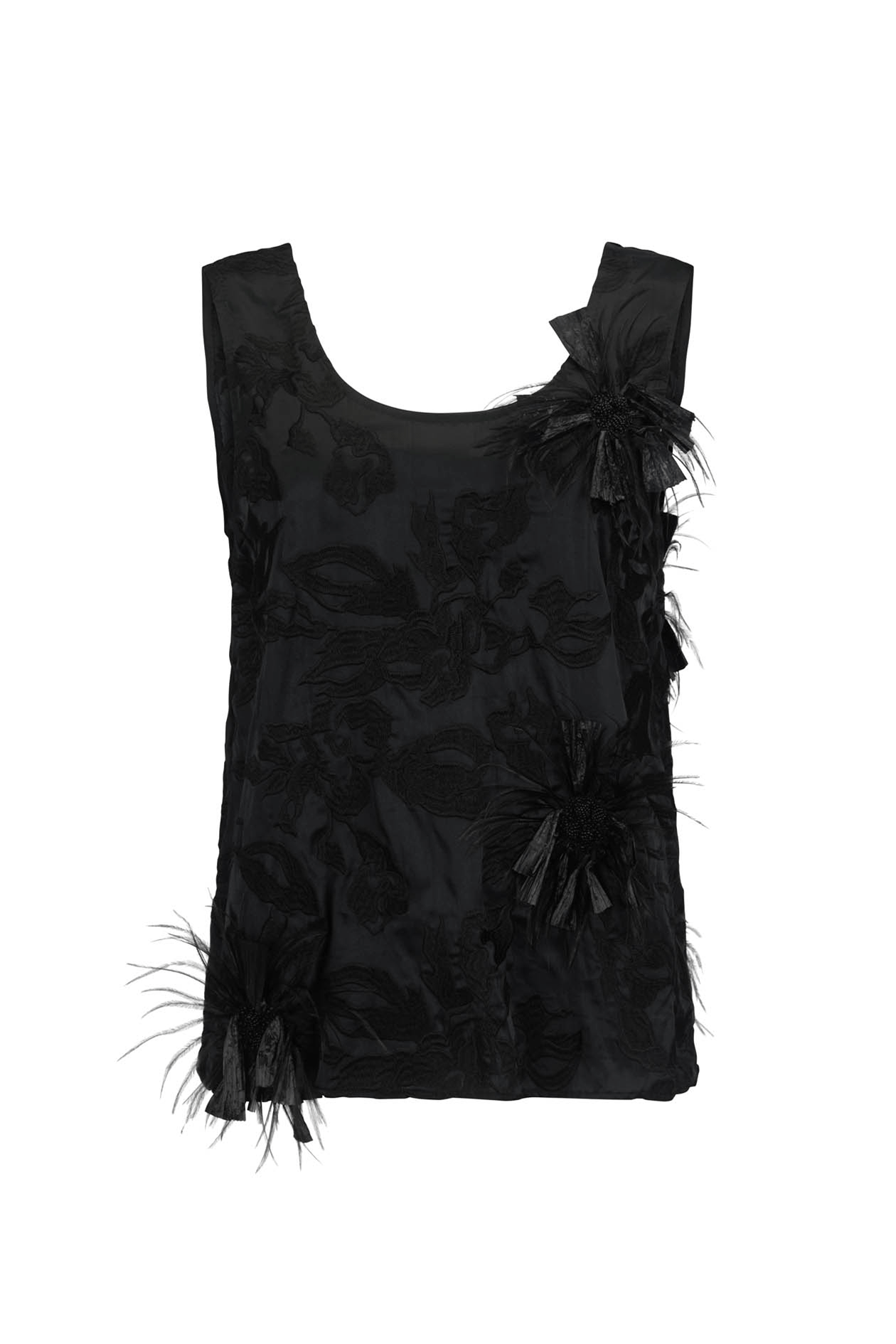 Gigi Top in Feathered Embroidery