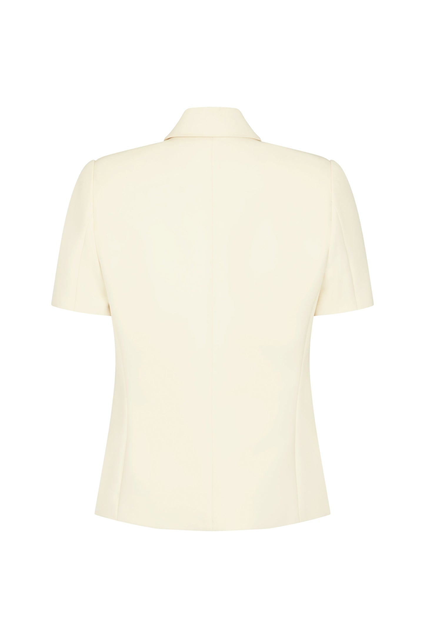 Short Sleeve Bardot Blazer in Bonded Suiting