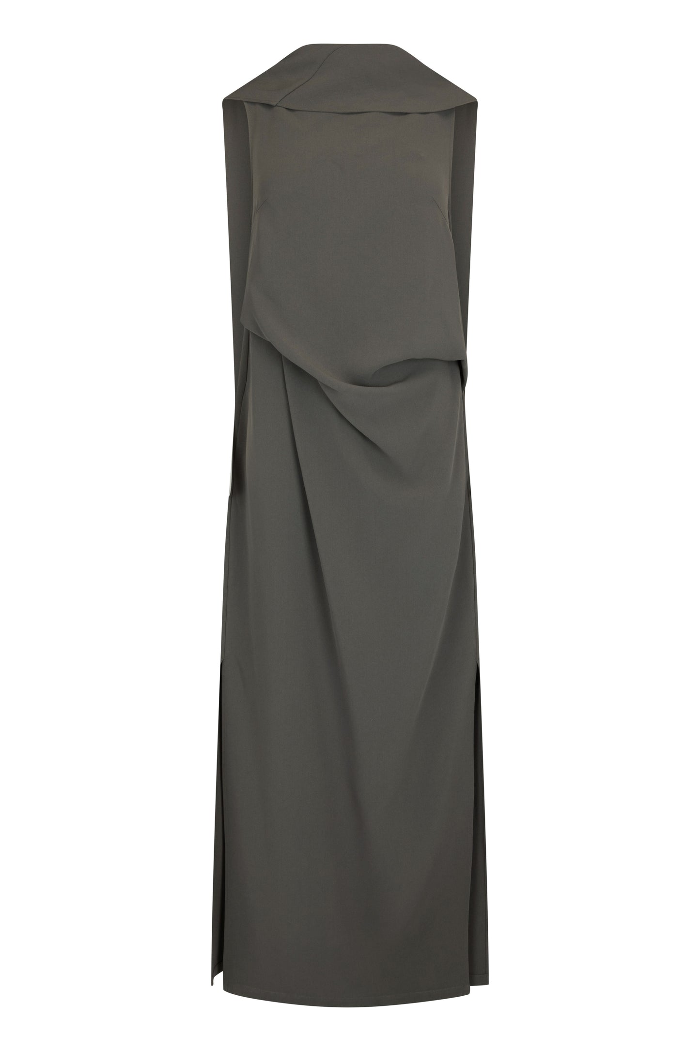 Laro Dress in Drape Suiting