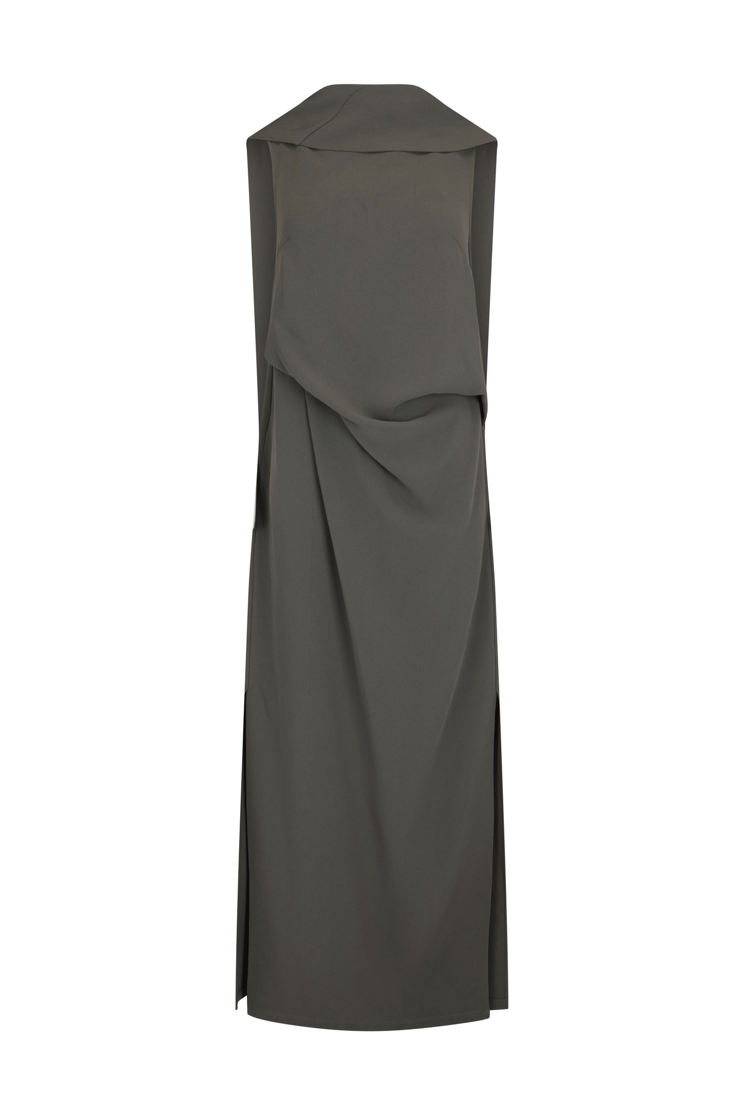 Laro Dress in Drape Suiting