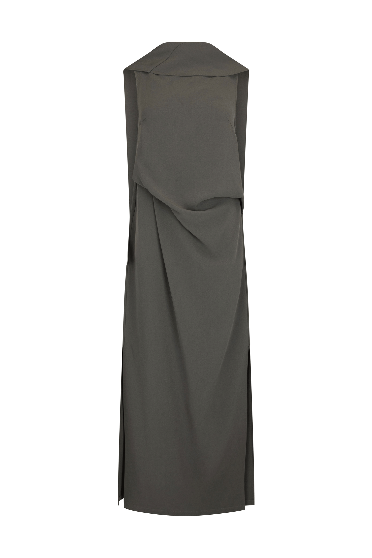 Laro Dress in Drape Suiting