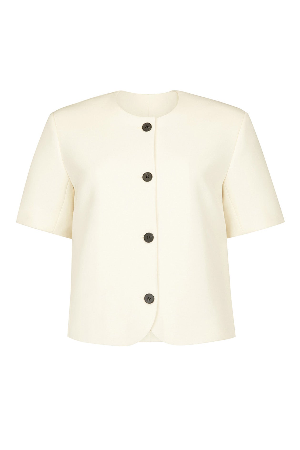 Short Sleeve Tilmens Jacket in Bonded Suiting